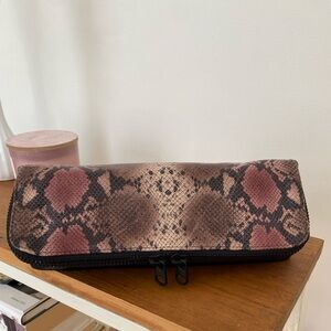 Toronto designer leather zipper clutch